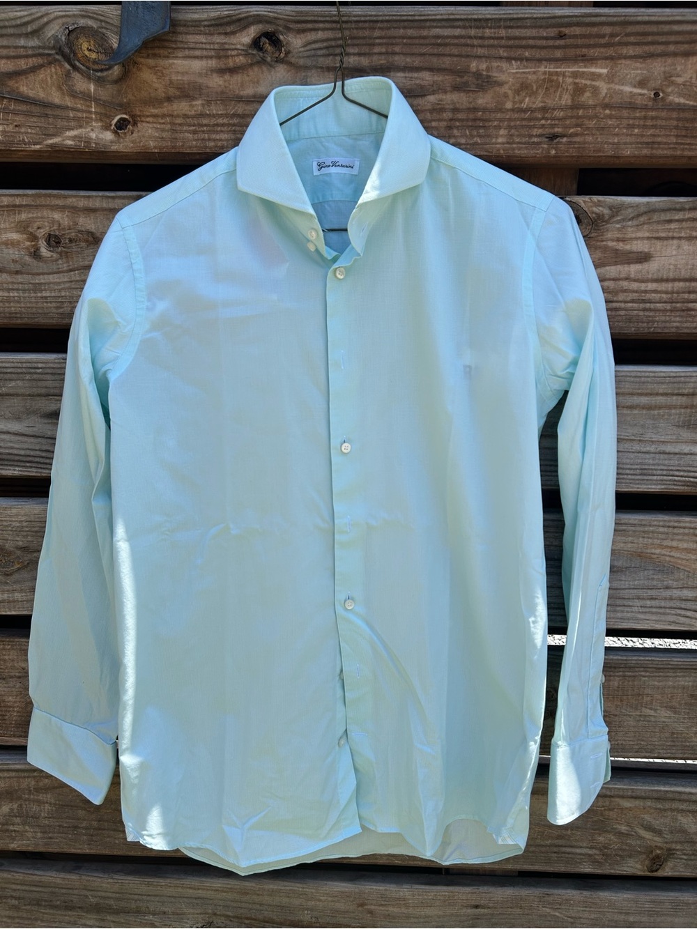 Bespoke Handmade Cotton Button Down Shirt - M